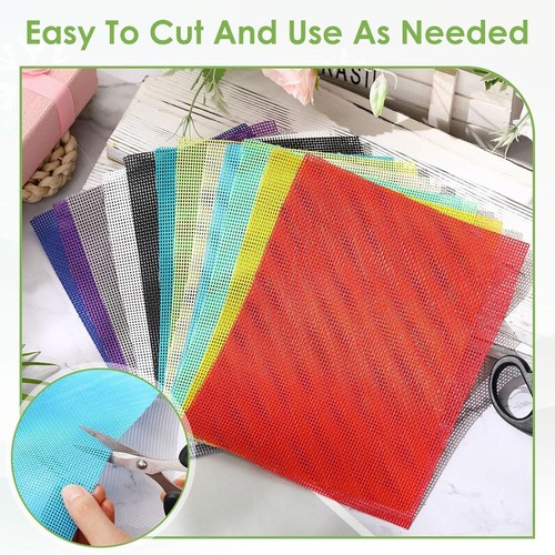 12 Stück Augengitter 7,9 X 5,9 DIY Therian-Masken-Material-Kit Kunstst1345 - Imagen 4 de 6