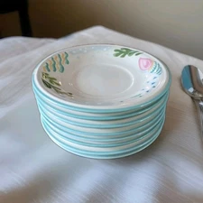 Studio Nova Barrier Reef Y2310 Tropical Fish Cup Saucers Only Set Of 8 Retired