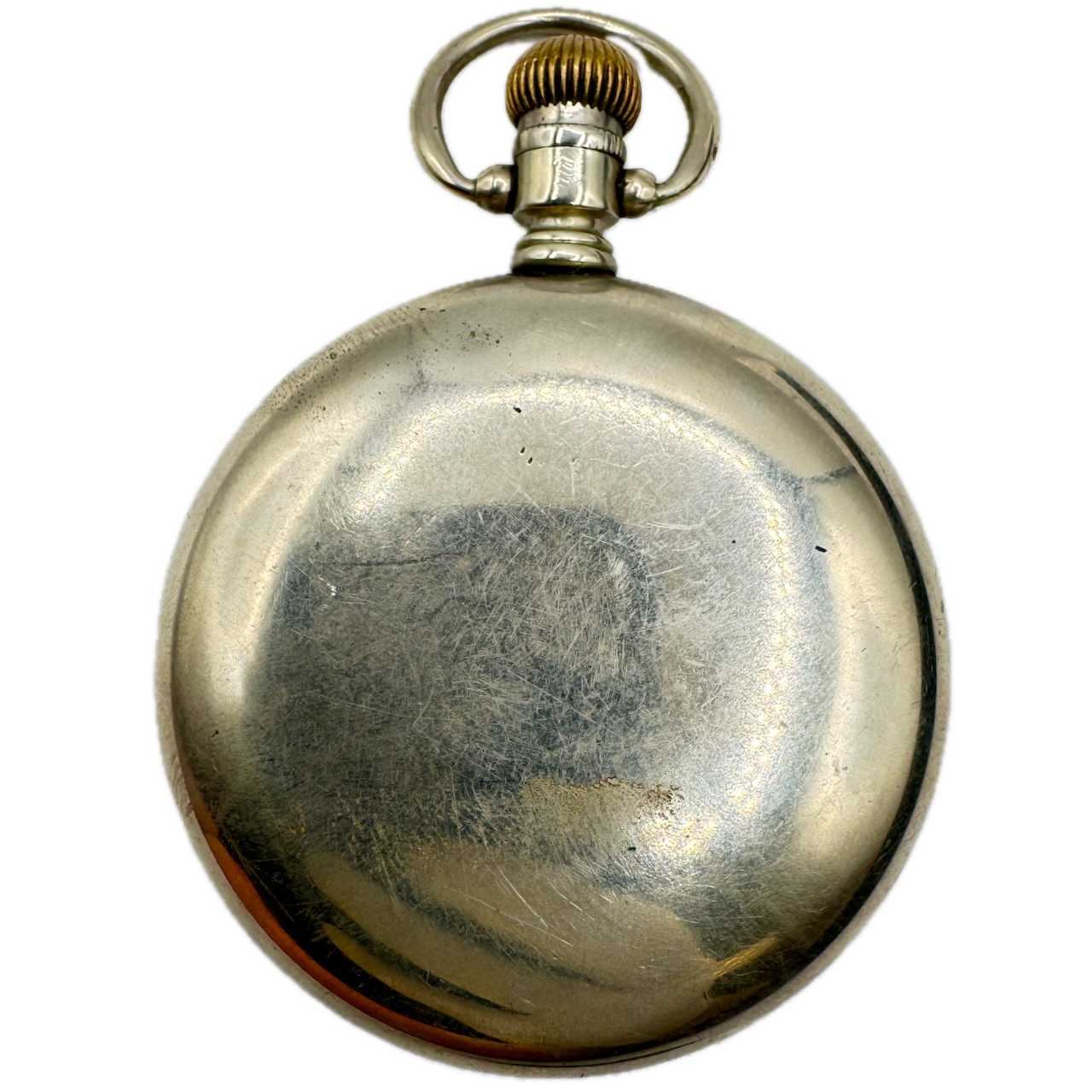 Antique 18s Star Watch Co Nickel Swingout Open Face Pocket Watch Case USA