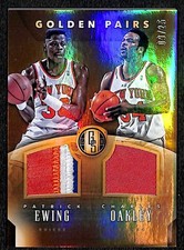 2015-16 Panini Gold Standard Charles Oakley Patrick Ewing Pairs Patch /25 RP221