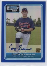 2006 Bowman Draft Chrome Picks Blue Refractor 24/150 Cory Rasmus #DP78 Auto 1b2c