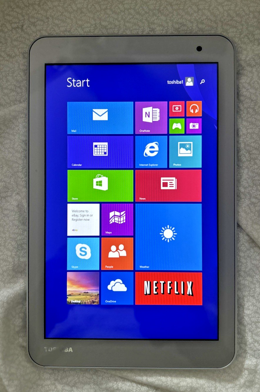 Toshiba Encore 2 WT8-B i8-inch Windows 8.1 tablet 32 GB, Silver,  WORKS L@@K!
