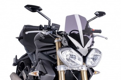 PUIG WINDSCHILD FUR FUR TRIUMPH STREET TRIPLE R-2014-RAUCHGRAU