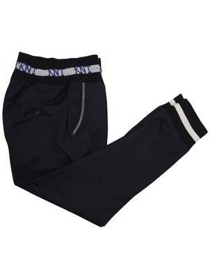 NEW KITON KNT BLUE COTTON WOOL JOGGING PANTS US 33 - EU 49 TJ432