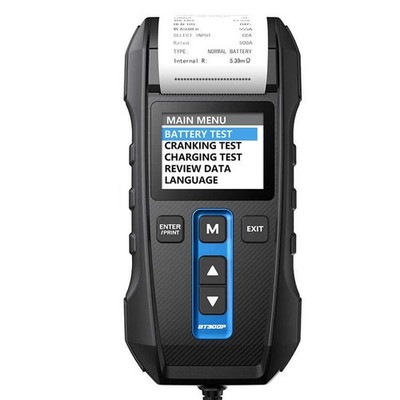 BT300P Battery Tester Compatible with Multiple Battery Types One-click printing