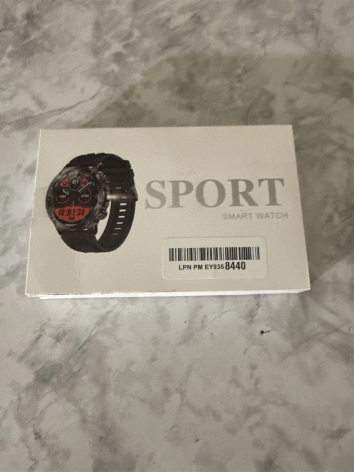 sport smart watch with utility light new - open box
