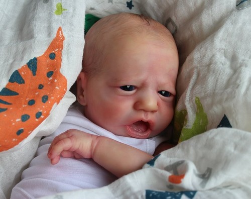 Blake Awake *Authentic 18" Reborn Doll Kit by Bountiful Baby *Realborn/COA - Picture 16 of 17