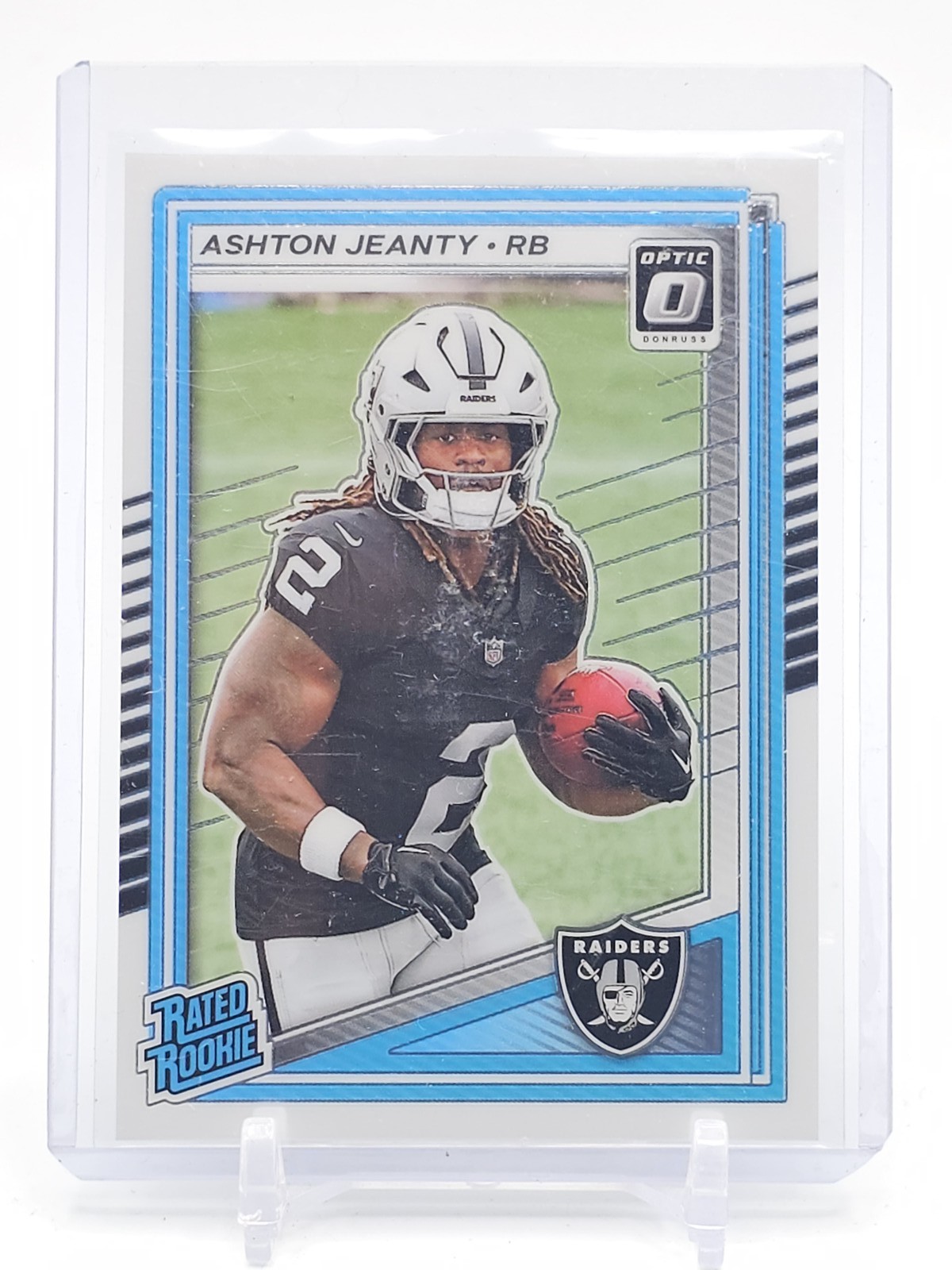 ASHTON JEANTY 2025 DONRUSS OPTIC RATED ROOKIE #202 RAIDERS Q4385