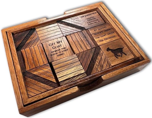 Get My Goat Puzzle in Legno | Blocco Scorrevole Rompicapo in Legno - Foto 6 di 7