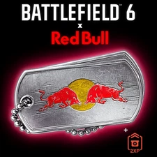 🔥 Battlefield 6 – Red Bull Limited Edition Dog Tags + XP (NOT a Receipt) 🛡️✨