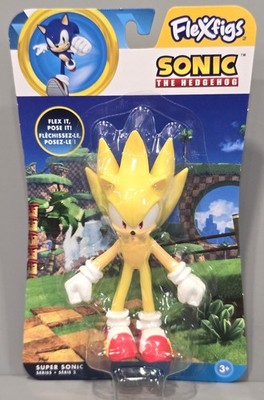 Sonic The Hedgehog Flexfigs  5-Inch Super Sonic Flexible Bendable Toy Figure