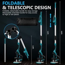 Drywall Sander 1250W 11.5 Amp Electric with Vacuum Popcorn Ceiling Removal Tool