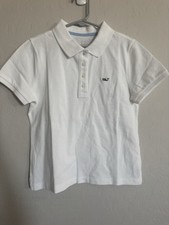 Vineyard Vines Girls White Short Sleeve Heritage Pique Polo NWT Size M 10-12