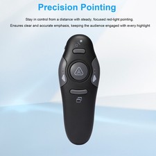 2.4GHz Wireless Presenter Remote 98ft Control Range Red Presentation Pointer