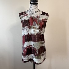 Simply Vera - Vera Wang -Floral Crystal Pleated Midi Dress XL Sleeveless