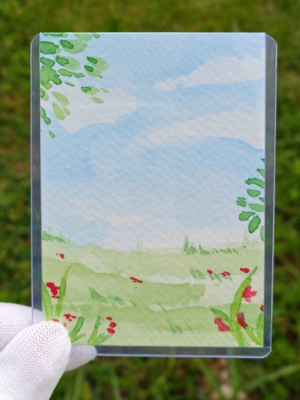 aceo art card original signed " The feeling of Being"