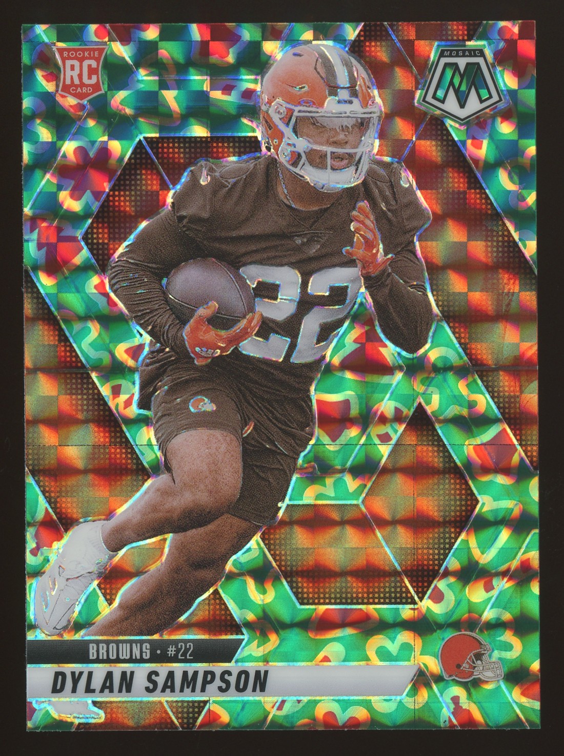 2025 Panini Mosaic Dylan Sampson #355 Mosaic Cookies Prizm RC SP