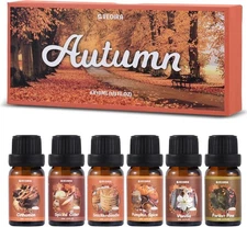 Autumn Essential Oils Set – Relaxing Aromatherapy Fragrance Oils for Diffusers