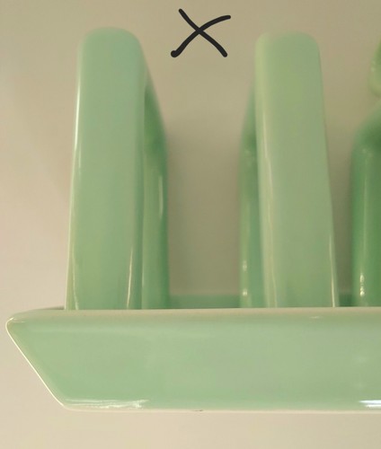 VTG Carlton Ware Ceramic Toast Rack Jade Green 1970's Kitchenalia Retro Kitsch - Picture 9 of 14