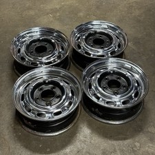 Porsche 911 912 Steel Wheel Set CHROME Rims LEMMERZ Wheels 5.5x15 Disc Brake Rim