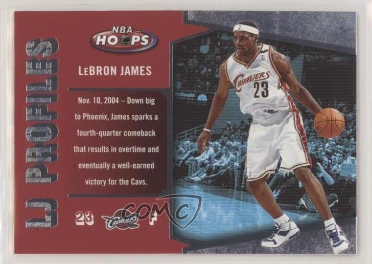2005-06 NBA Hoops LJ Profiles LeBron James #LBJ-3 03rx