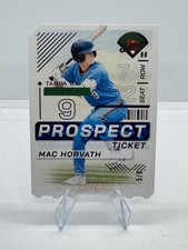 2024 Panini Prospects- Mac Horvath-  Prospect Ticket Die-Cut- Ticket Stub- /9