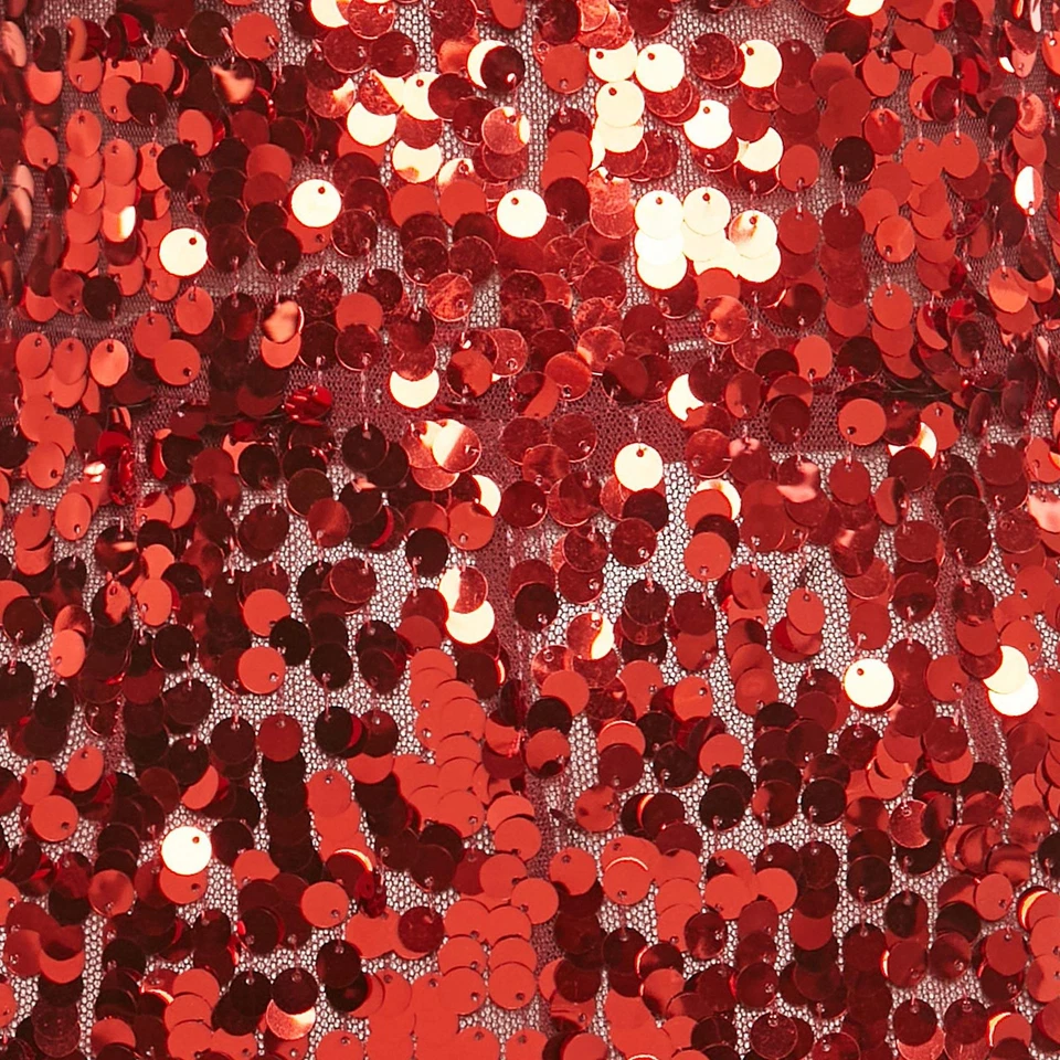 Mono Dolce Gabbana Rojo Lentejuelas Tul Cuello Halter S Foto 3 de 4