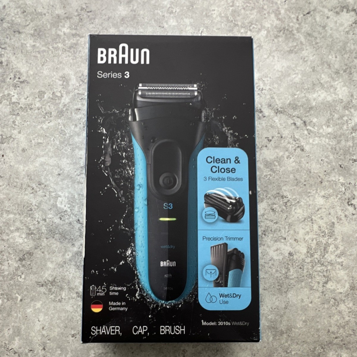 Braun Series 3 3010s Wet&Dry Men's Electric Facial Shaver Foil