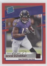 2020 Panini Donruss Rated Rookie Press Proof Red Devin Duvernay #329 18p6