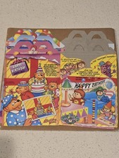 Vtg 1994 McDonald's Happy Birthday 4 Happy Meal Boxes - MINT Complete Set