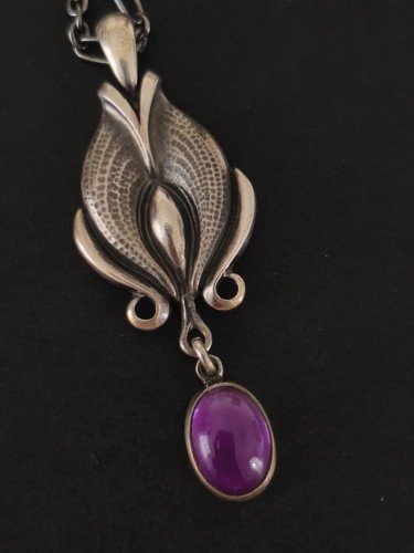 Georg Jensen HERITAGE Pendant Of The Year 2012 with Silver Amethyst Ball