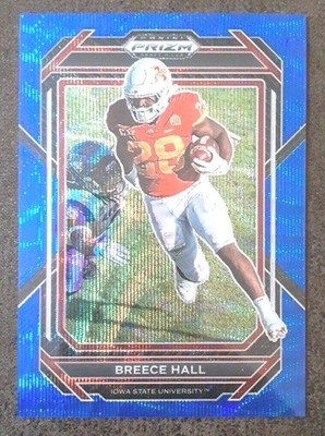 BREECE HALL 2023 Panini Prizm DP #10 Blue Wave SP /249 New York Jets
