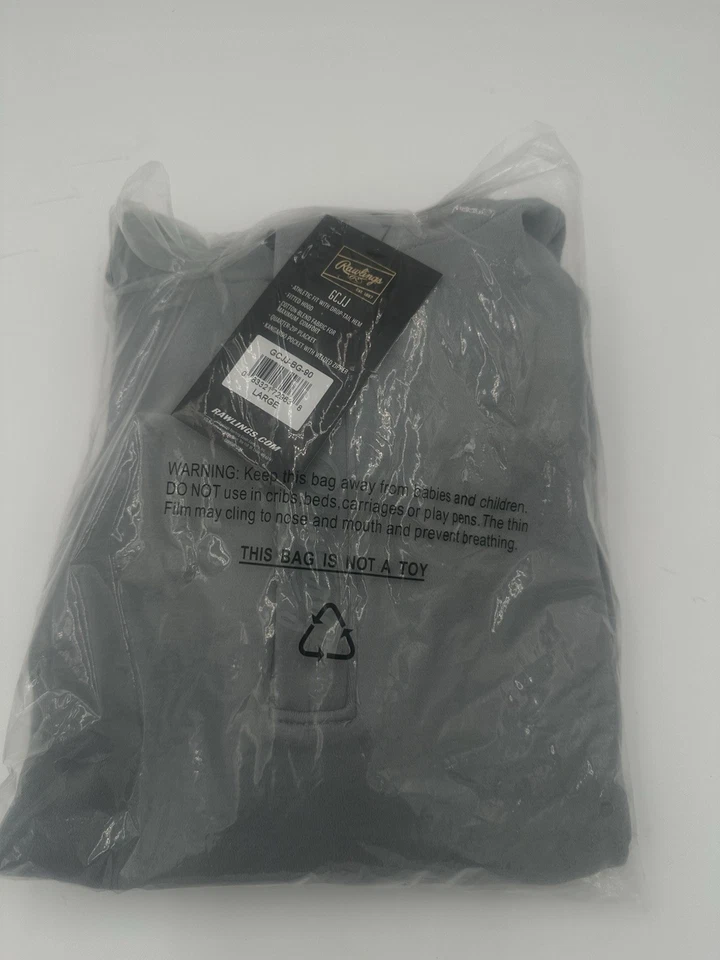 Rawlings GC JJ “L” 尺寸,四分之一拉链翻盖,袋鼠口袋 — 第 4/4 张图片