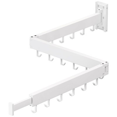Dr.DJ Clothes Drying Rack for Laundry, Retractable Clothes Hanger Rack Wall Moun