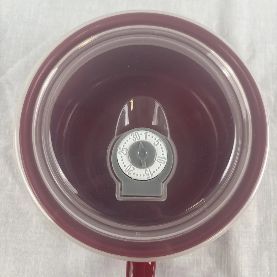 Microwave & Oven Safe Soup Mug/Bowl Vented Lid Pottery Cook's Essential Set Of 4 - Image 4 of 4