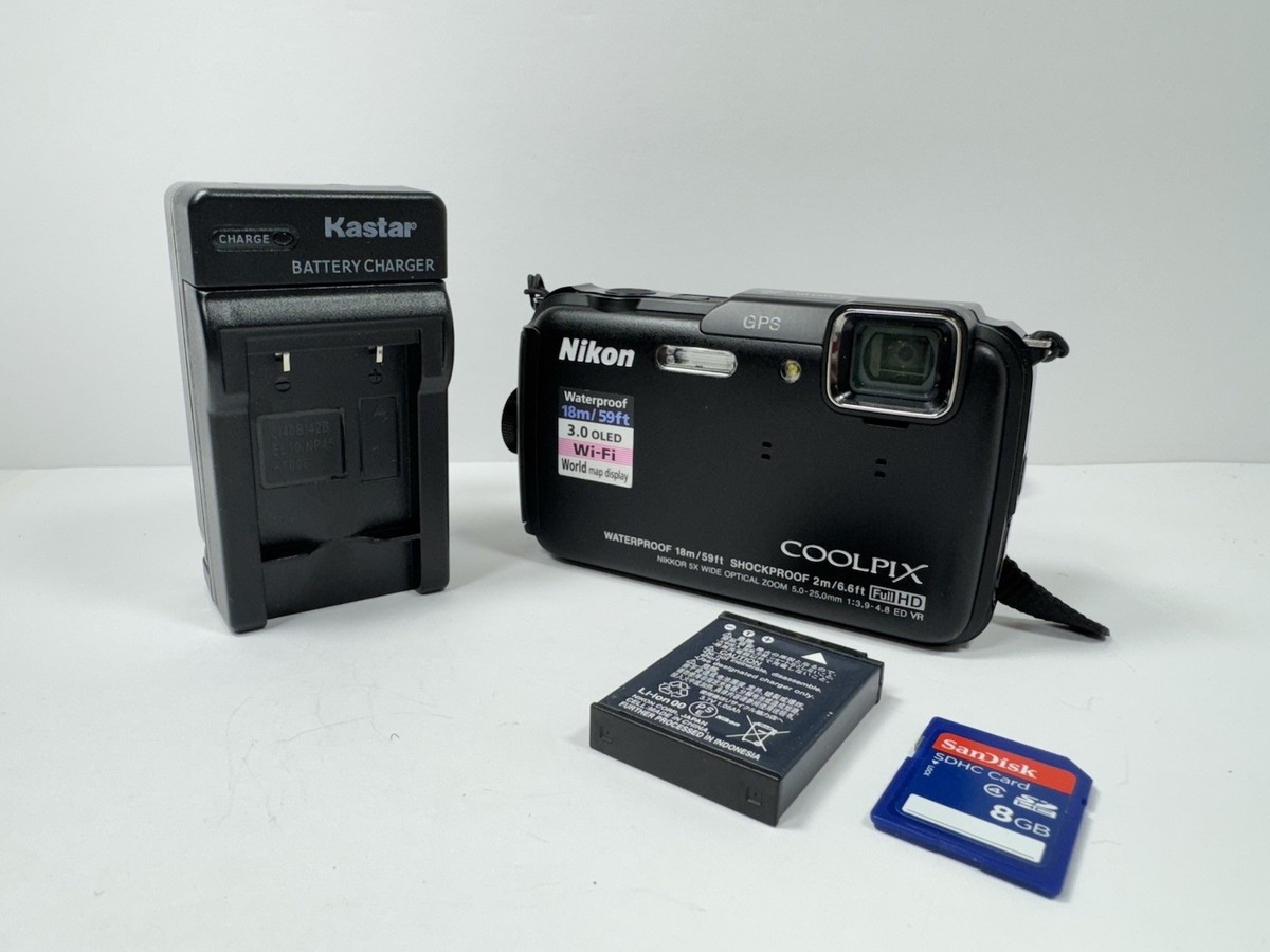 Nikon Coolpix AW110 Black 5X Compact Digital Camera - Tested