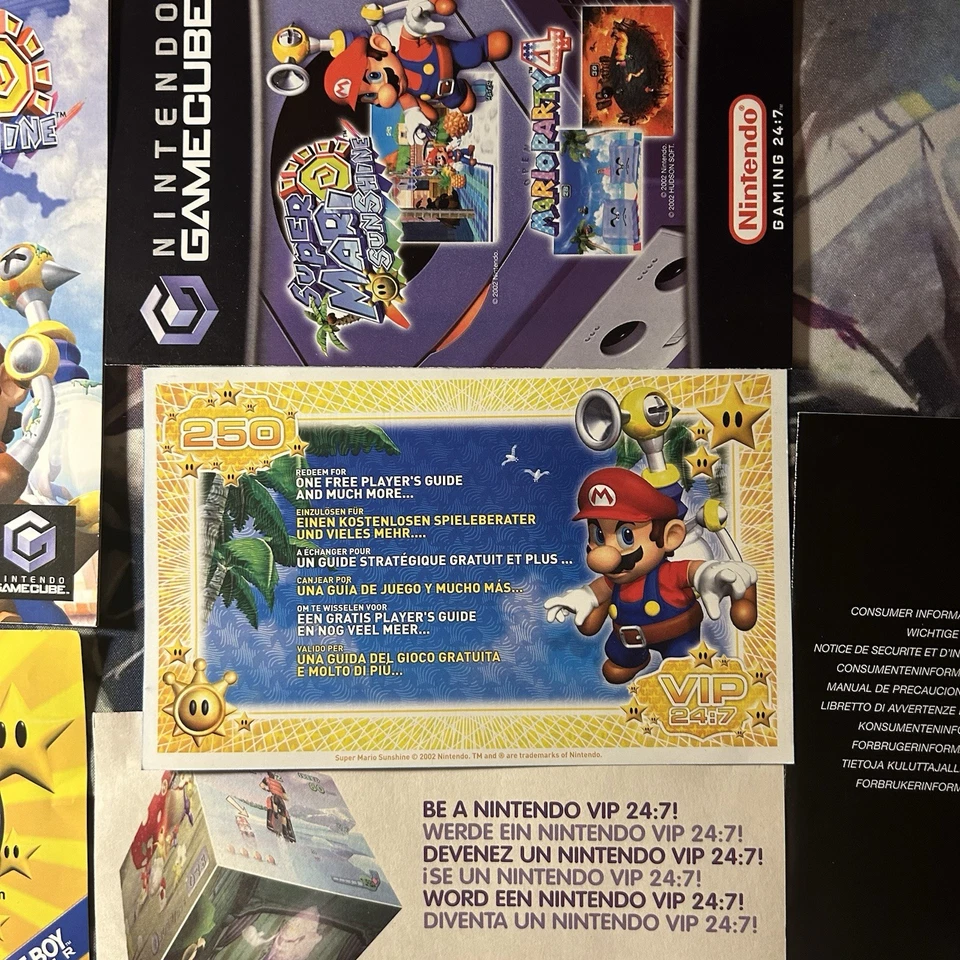 Super Mario Sunshine - GameCube - PAL COMPLETO - VIP Card  - 1013 - Immagine 4 di 4