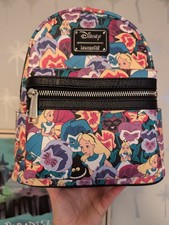 Loungefly Mini Backpack Disney Alice in Wonderland Wildflowers AOP