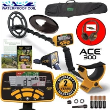 Garrett ACE 300 Metal Detector w/ Carry Bag – Coins & Relics