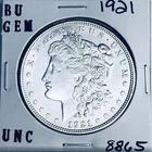 1921 BU GEM MORGAN SILVER DOLLAR UNC MS+++ U.S. MINT RARE COIN 8865