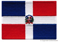 DOMINICAN REPUBLIC FLAG PATCH CARIBBEAN EMBLE...