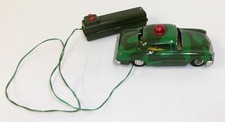 Linemar Louis Marx '56 Chevy Green Police Car Battery Operated Remote Toy