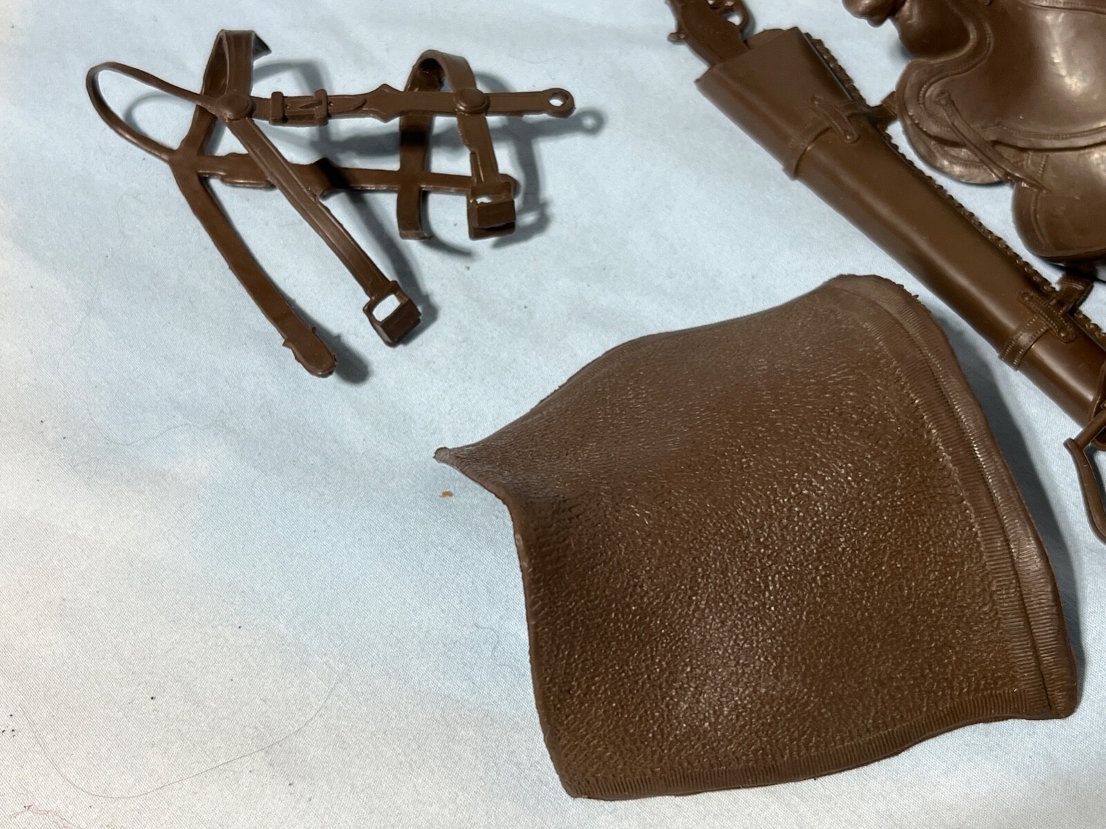 Vintage Marx Johnny West Accessories Saddle, Blanket, Rifle w/Case