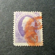 US Stamp Scott# 153 Scott 1870-71 Red Cancel H29