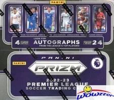 2022/23 Panini Prizm Premier League Soccer MASSIVE 24 Pack Retail Sealed Box!