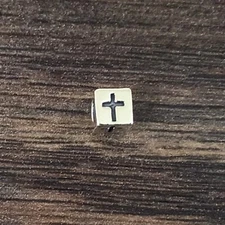 4.5mm 925 Sterling Silver Alphabet Letter Cube Charm A–Z Star Flower USA Made