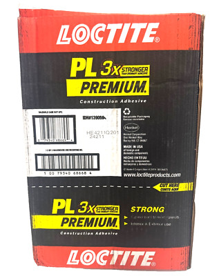 Loctite PL Premium 3X Stronger Polyurethane Construction Adhesive Tan Case of 12