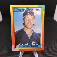Wayne Edwards ROOKIE Chicago White Sox 1990 Topps Traded & Rookies 27T BASEBALL