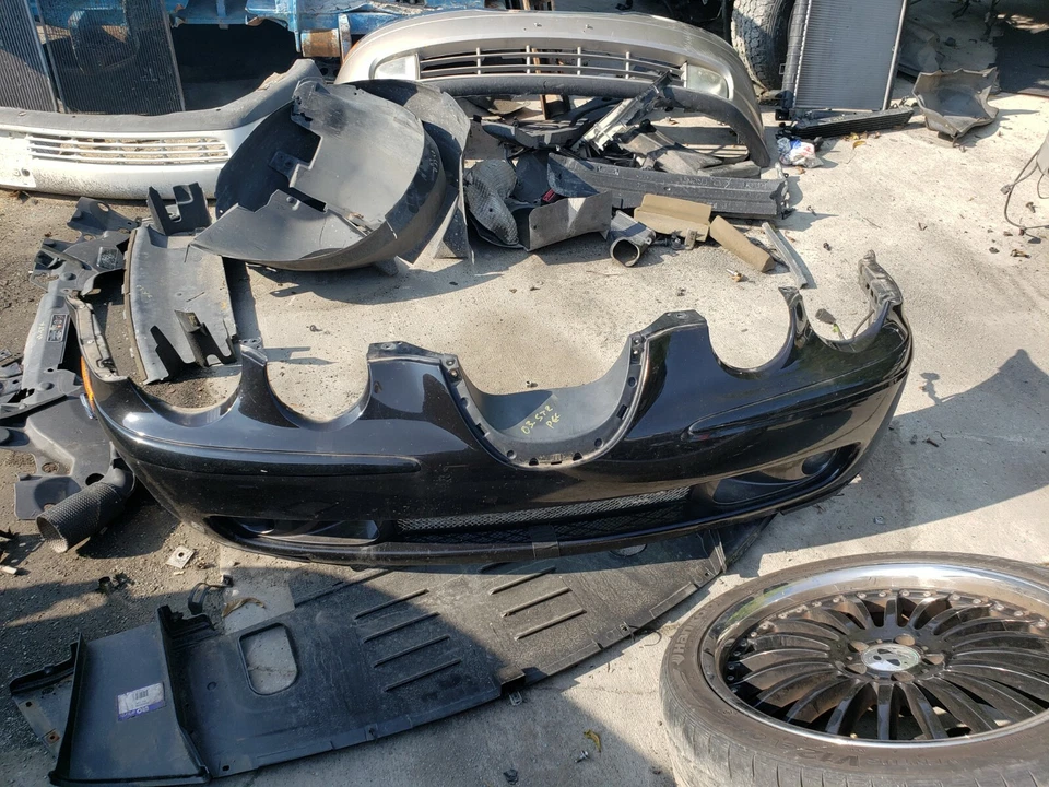  1999 01 02 2003 2004 JAGUAR S-TYPE S-TYPE R STR SUPERCHARGE FRONT BUMPER BLACK - Image 4 of 4