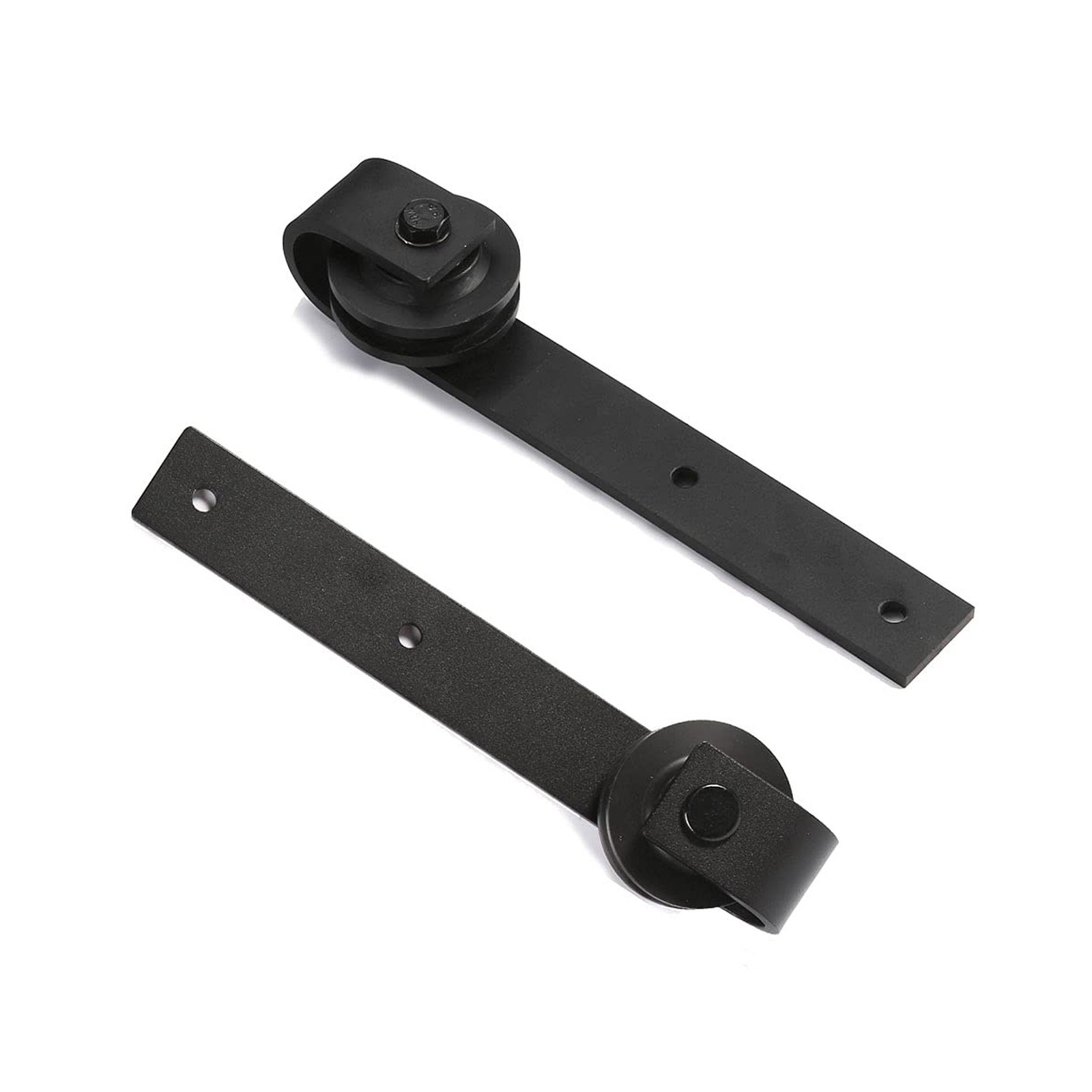 9FT Ceiling Mount Bracket Sliding Barn Door Hardware Kit Black,Strong Bearing...